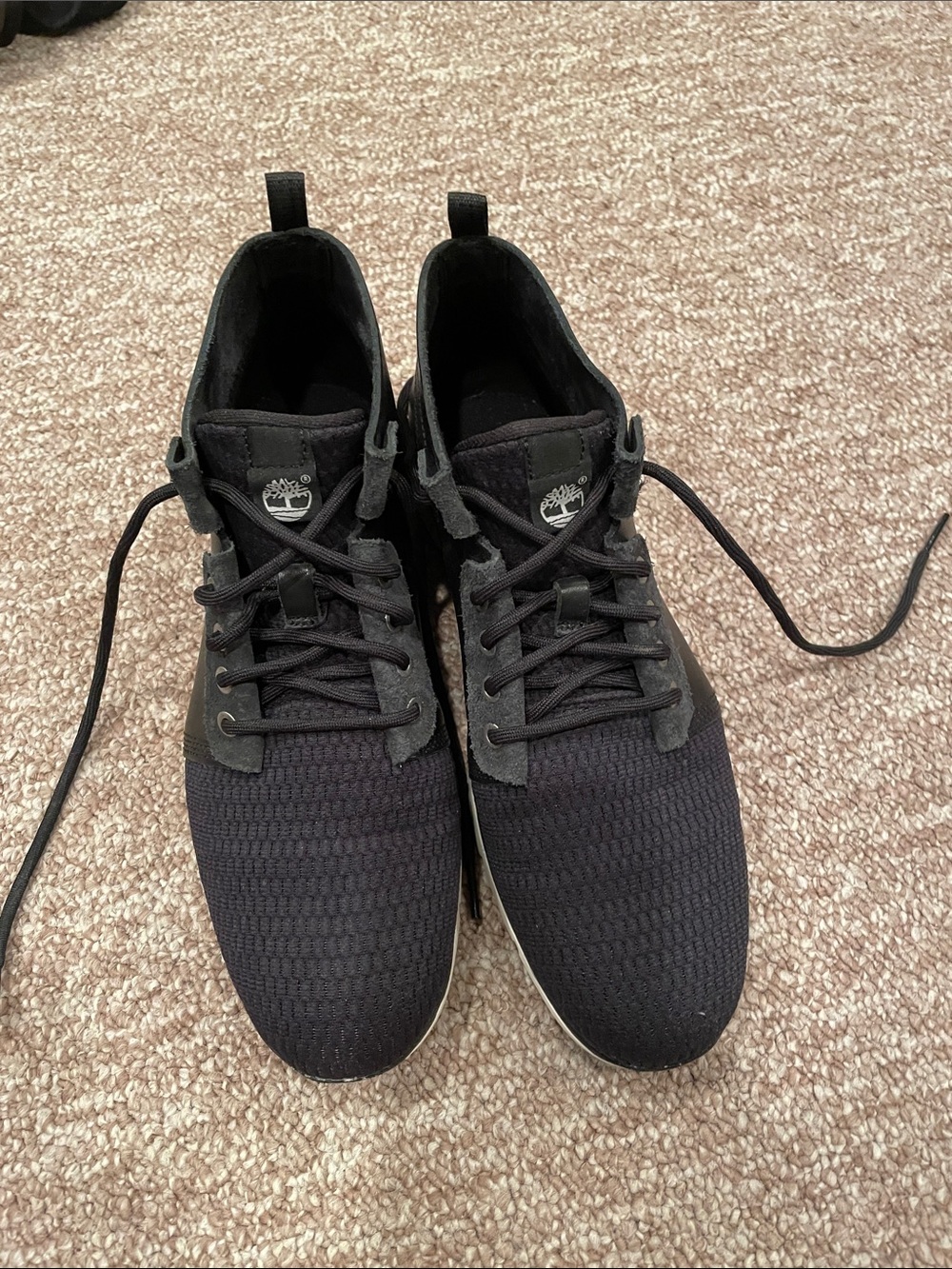 Timberland Women’s Black Lightweight Knit Sneakers